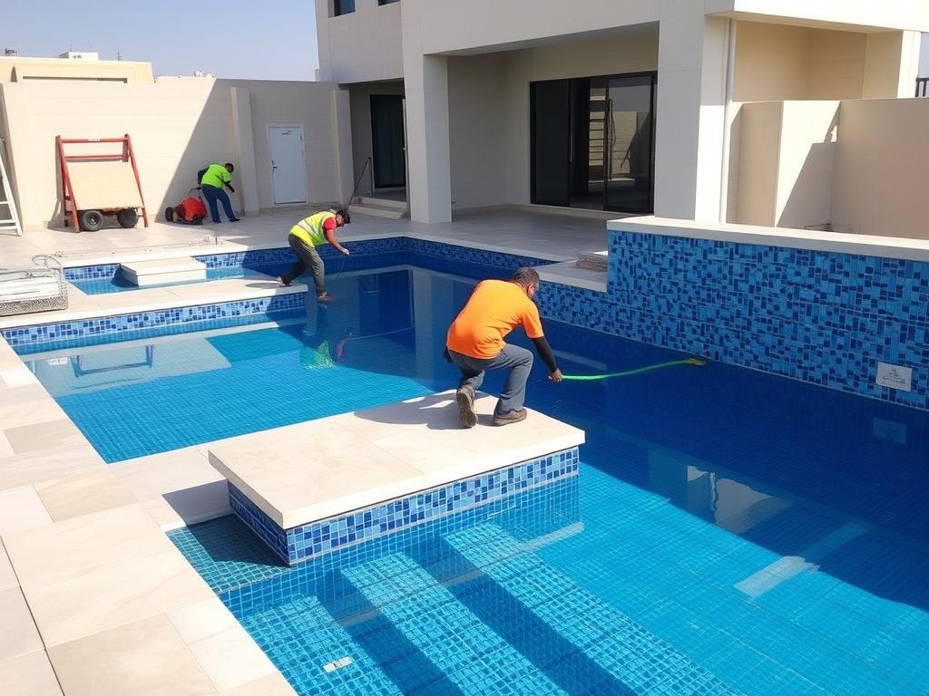 إنشاء مسابح فاخرة في جدة بتصاميم عصرية