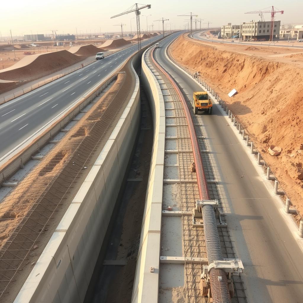 خدمات البنية التحتية من مؤسسة أجمل العييد للمقاولات العامة