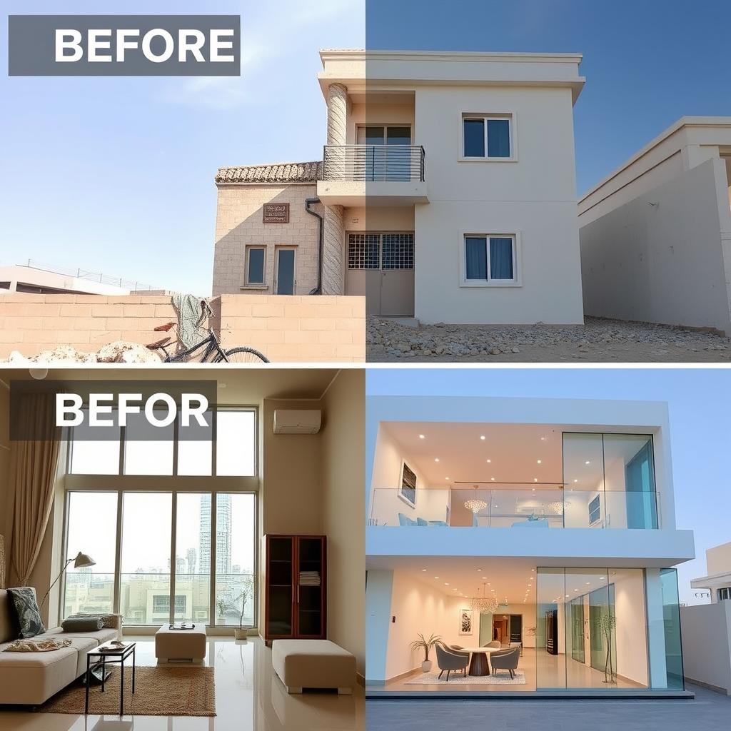 خدمات الترميم والتجديد من مؤسسة أجمل العييد للمقاولات العامة