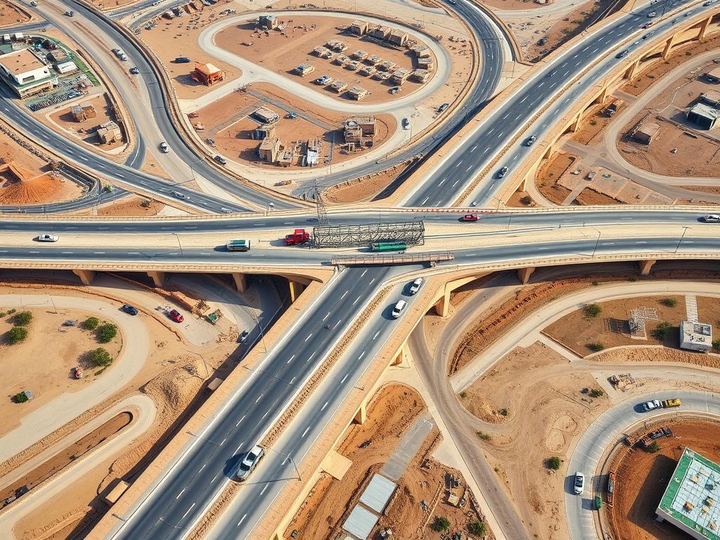 مشروع بنية تحتية من تنفيذ مؤسسة أجمل العييد للمقاولات العامة