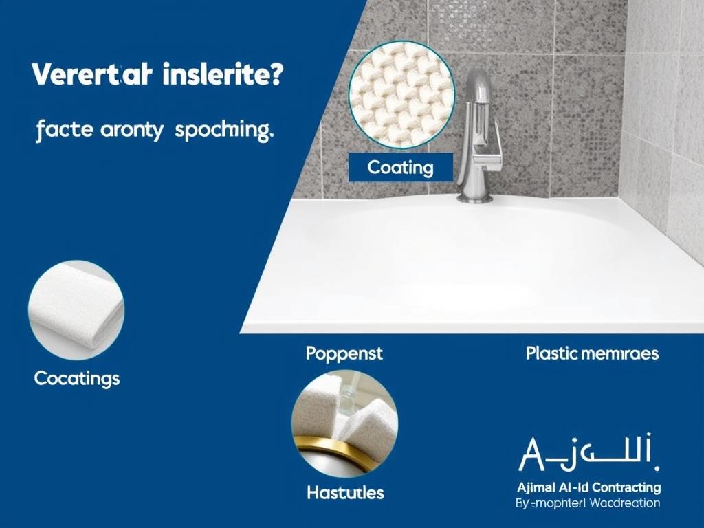 مواد عزل الخزانات والحمامات المستخدمة في مؤسسة أجمل العيد للمقاولات العامة