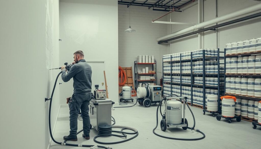 تقنيات رش الفوم تقنيات رش الفوم