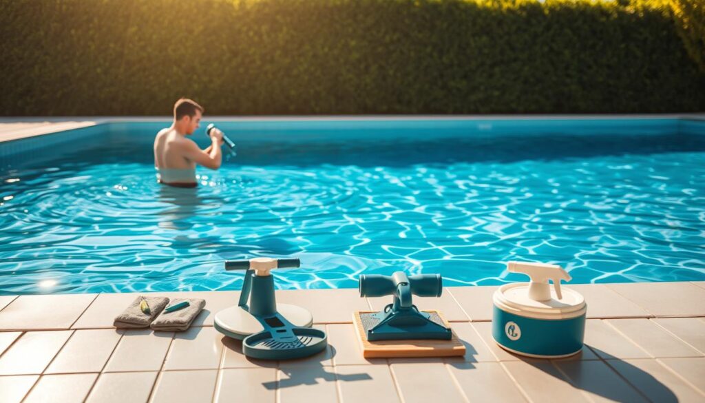 تنظيف المسبح