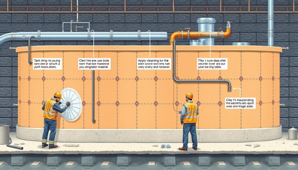 خطوات عزل خزانات المياه