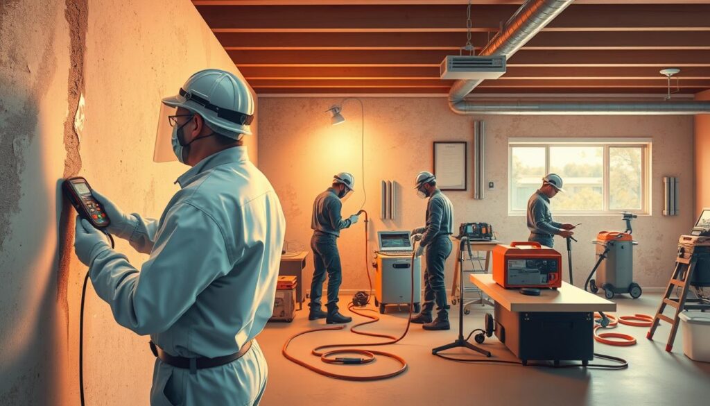 خطوات معالجة الرطوبة