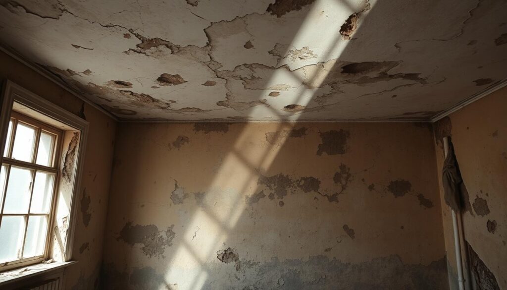 علامات الرطوبة على الجدران