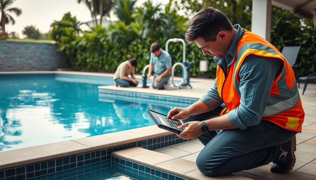 فحص المسابح