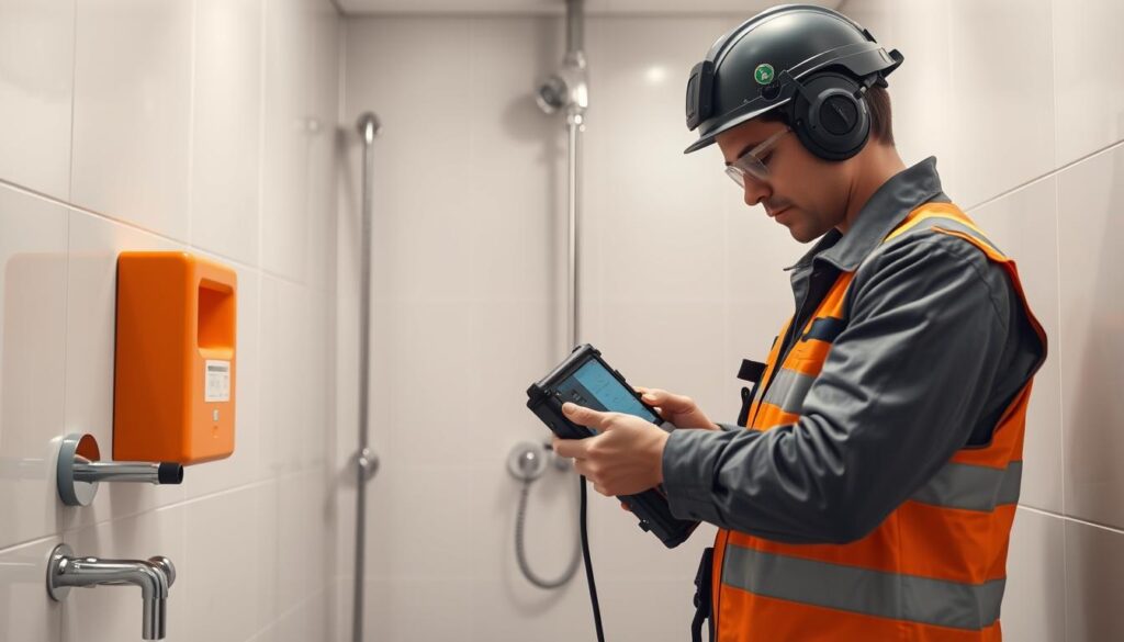 فحص تسربات المياه