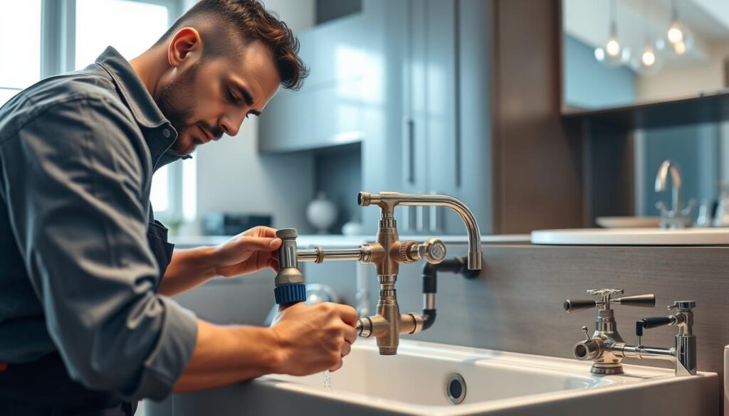 تأسيس سباكة المطابخ والحمامات