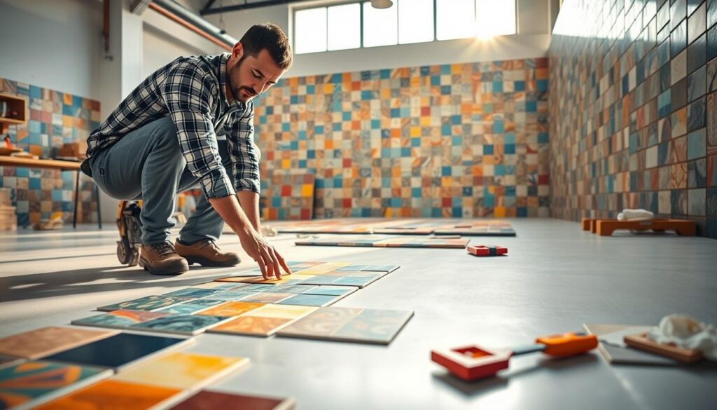 تركيب البلاط