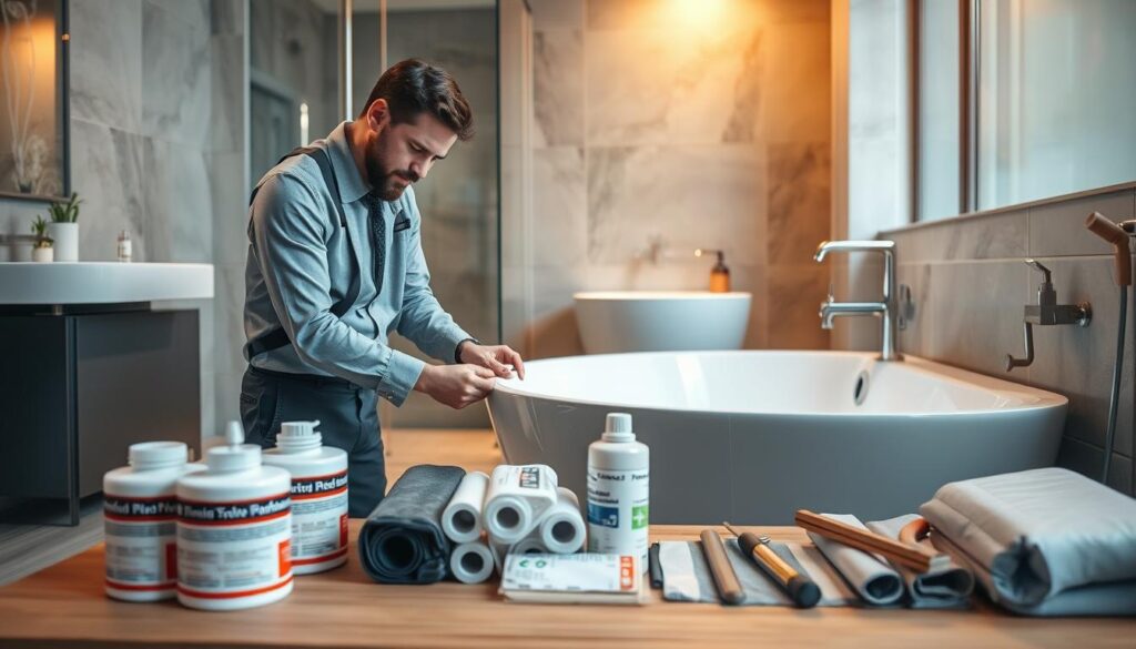 حماية الحمام من تسرب المياه