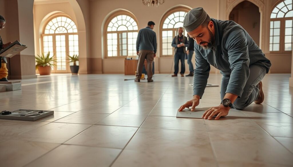 خدمات تركيب البلاط في مكة