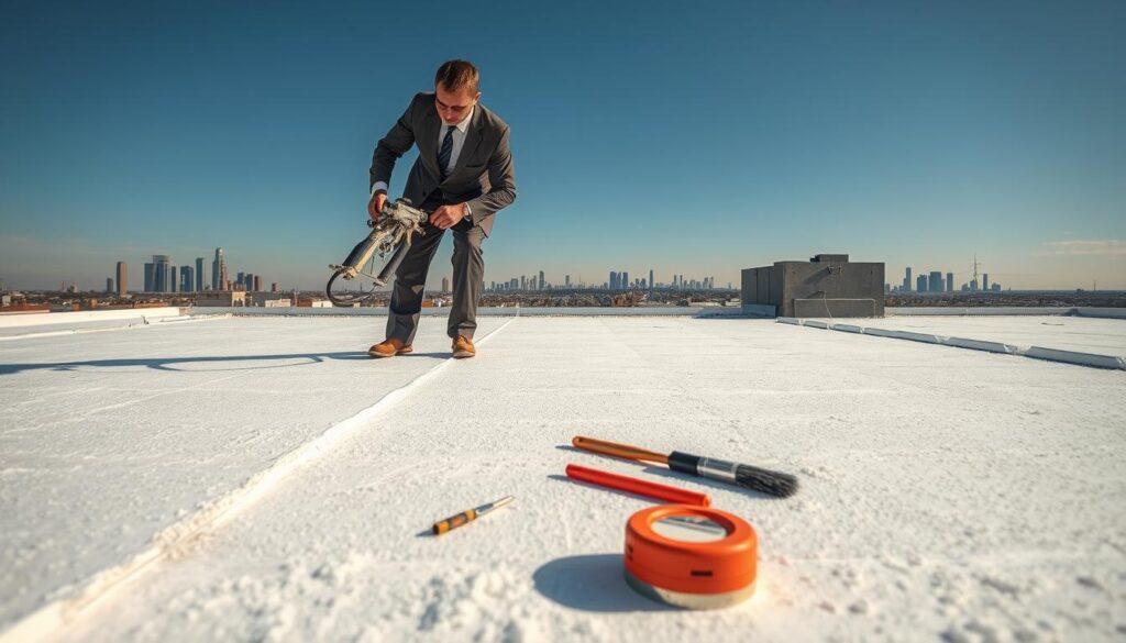 خطوات تنفيذ عزل الأسطح بالفوم