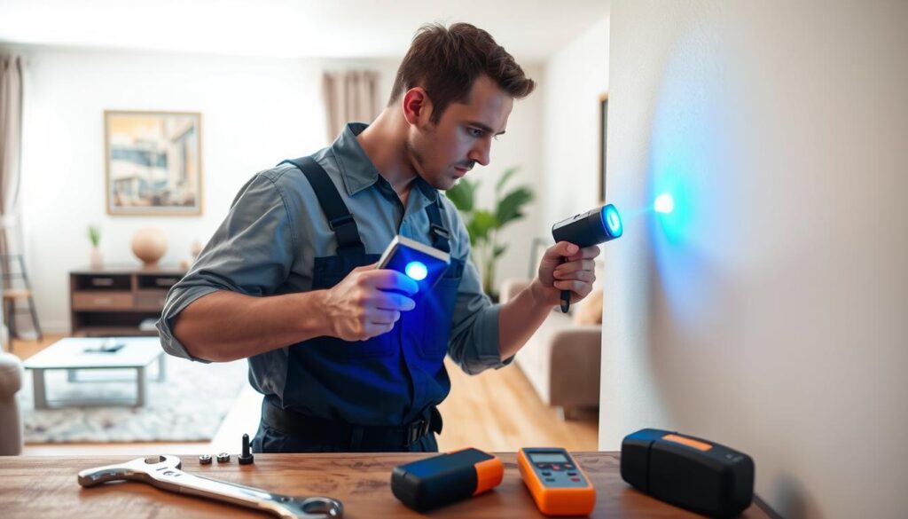 كشف تسربات المياه