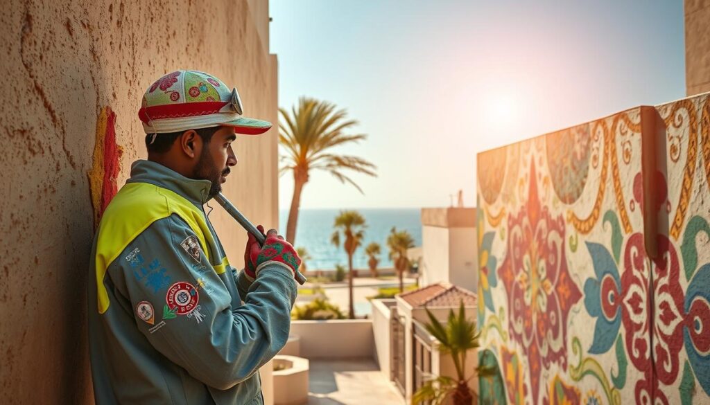 لياسة ملونة في جدة